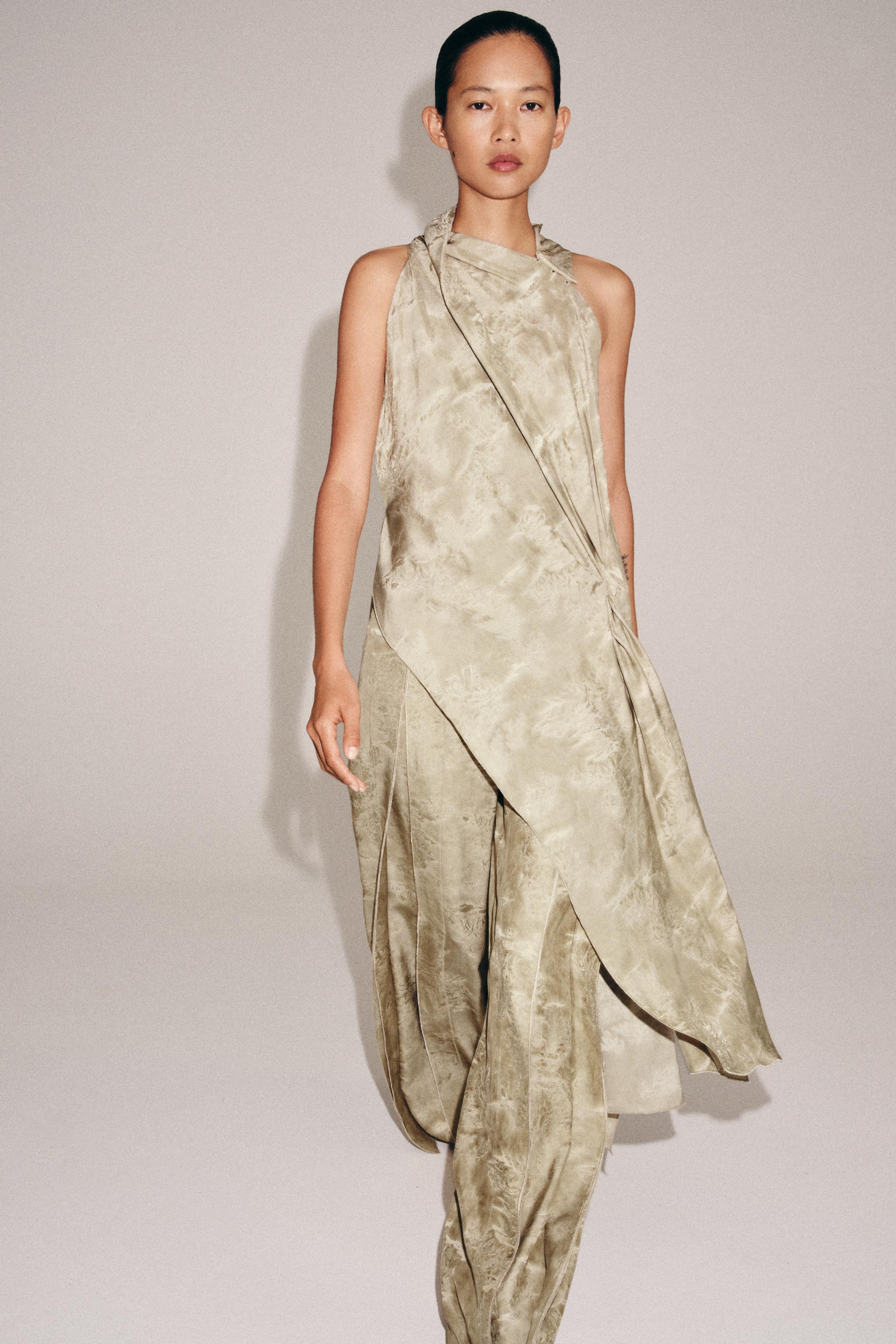 ZW COLLECTION ASYMMETRIC JACQUARD TOP